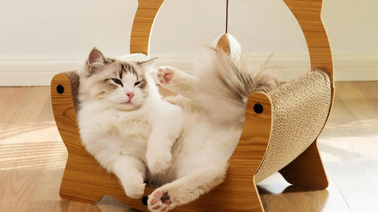 Cat Scratcher Couch Cat Sofa Cardboard Cat Scratcher Couch Cat Scratcher Sofa Bed Cardboard Cat Bed Cat Scratching Bed Cat Couches for Indoor Cats (C Shape)
