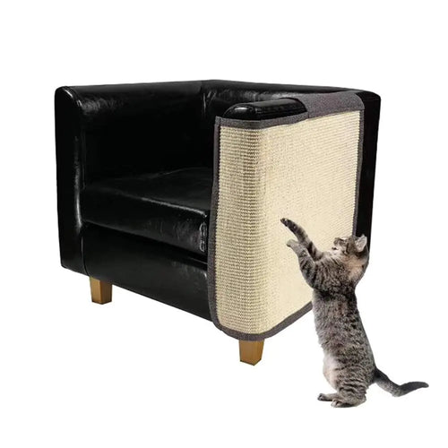 Cat Couch PotectorHeavy Duty Anti Scratching Mat Sisal Couch Guard for CatsProtect Your Sofa from Scratching Easy Installation
