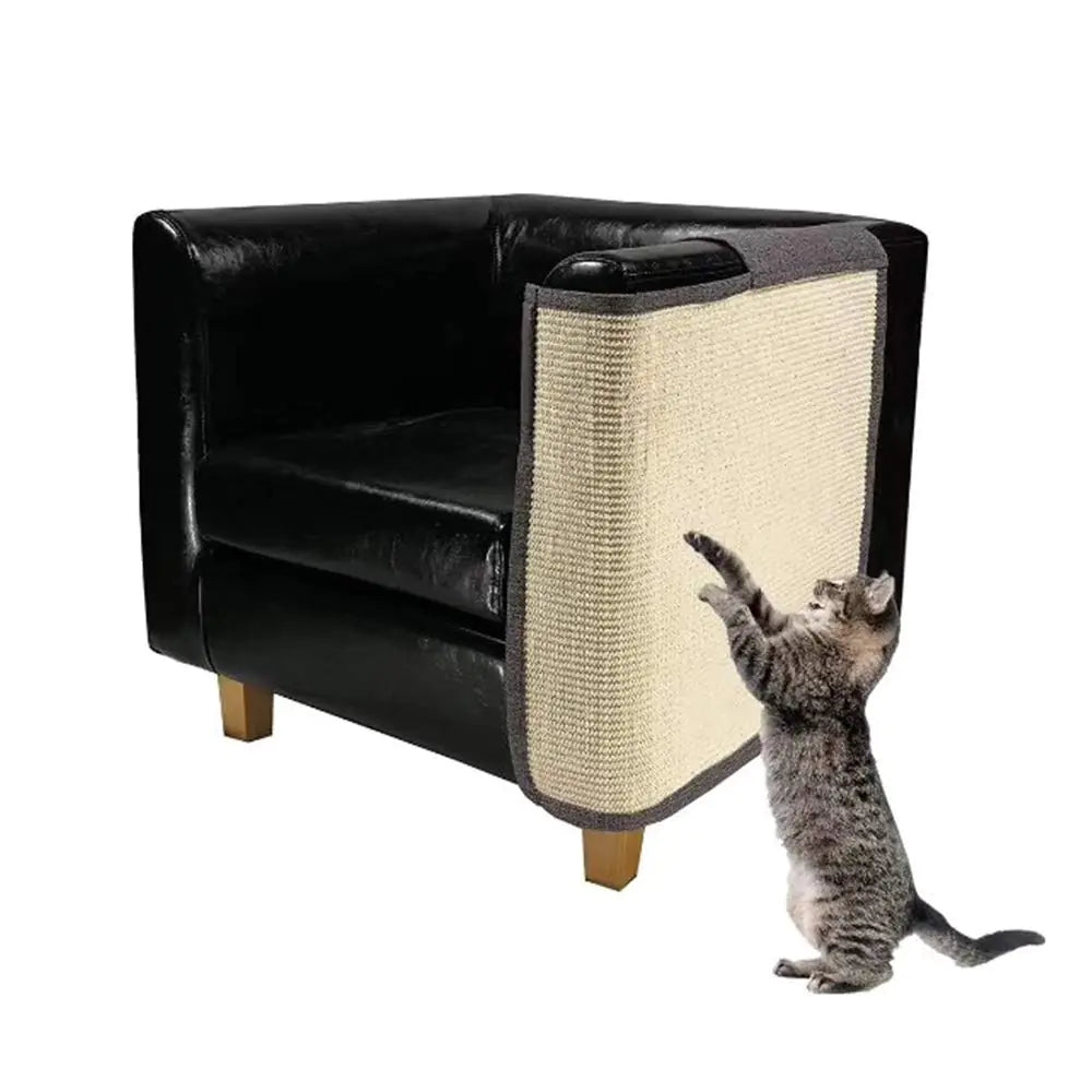 Cat Couch PotectorHeavy Duty Anti Scratching Mat Sisal Couch Guard for CatsProtect Your Sofa from Scratching Easy Installation