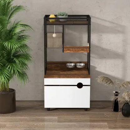 Cat Litter Enclosure with Tree Tower